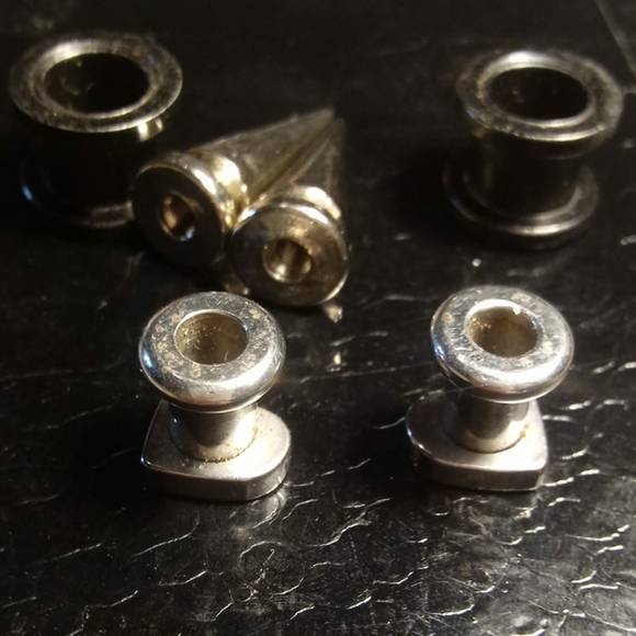 3 Pair of Plug Plugs Earrings LOT - Picture 12 of 16